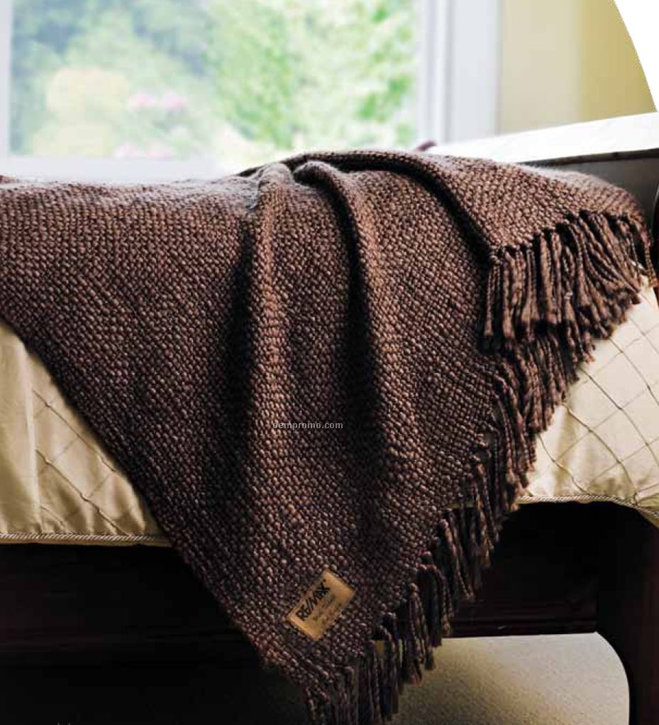 Chocolate Brown European Loft Throw Blanket