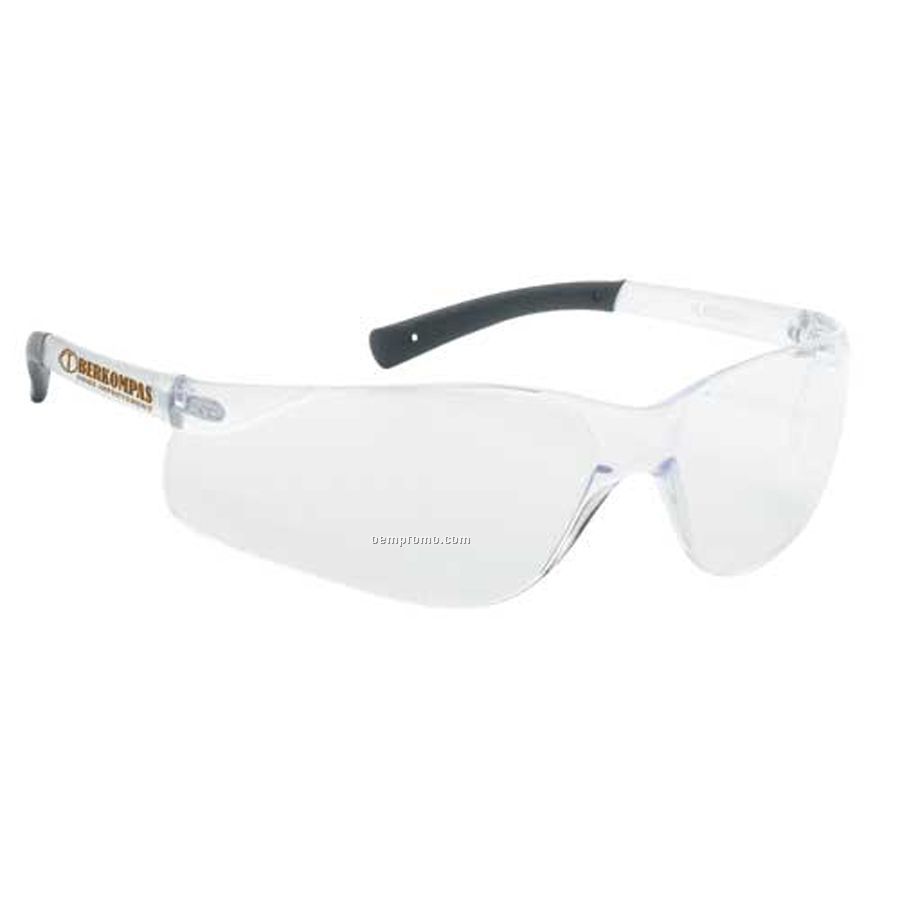 Lightweight Wrap-around Safety Eyeglasses (Clear Lens & Frame)