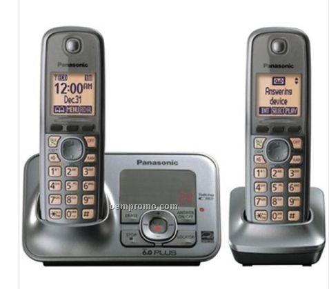 Panasonic Dect 6.0 Plus Cordless Answering System W/ 2 Handsets