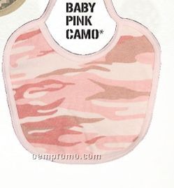 Pink Camouflage Infant Bib