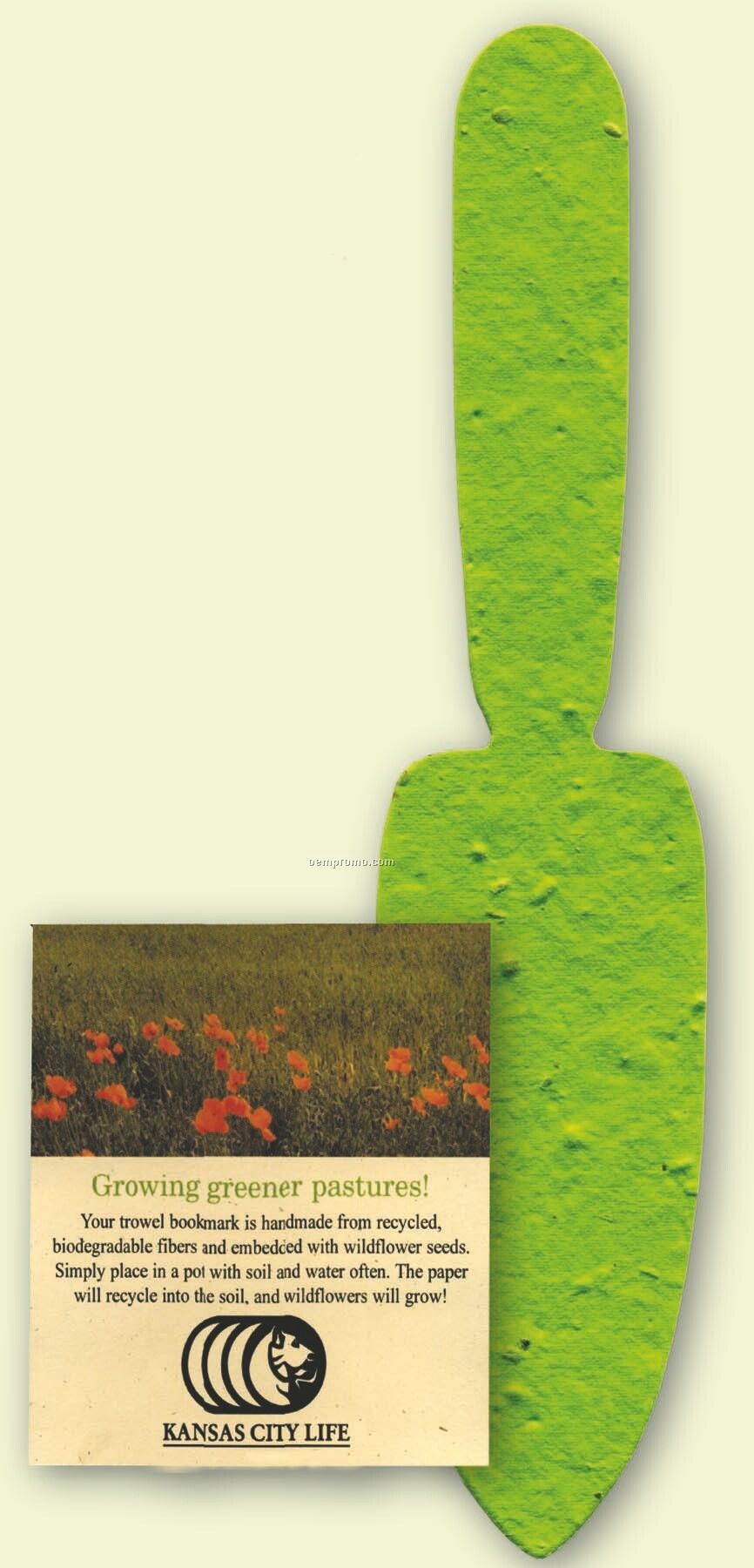 Garden Trowel Bookmark Embedded With Wildflower Seed