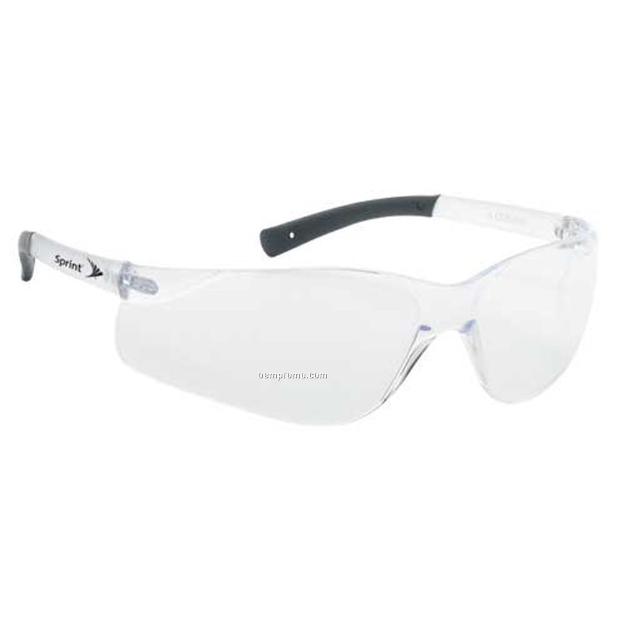Lightweight Wrap-around Safety Eyeglasses (Clear Anti Fog Lens/Clear Frame)