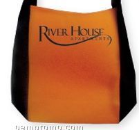 Orange/ Black Canvas/ Woven Tote Bag (Printed)