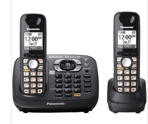Panasonic Link To Cell Bluetooth Cordless W/ 2 Handsets
