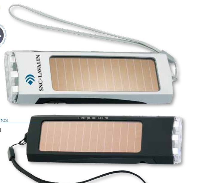 Solar Flashlight W/ 3 Bright LED Lights