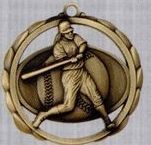 2 3/8" Stock Sculptured Medal - Female Softball