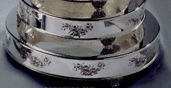 22" Silver Plated Round Cake Plateau