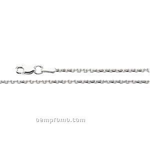 Ladies' 7" 14kw 1-3/4mm Cable Chain Bracelet