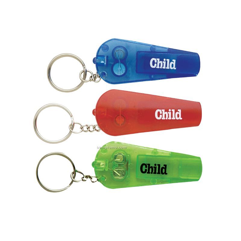Pocket LED Key-light & Whistle