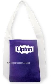 Purple/ White Canvas/ Woven Tote Bag (Printed)
