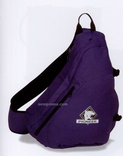 Single Strap Poly Canvas Backpack (Blank)
