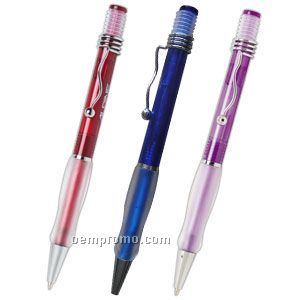 Soft Grip Plastic Sizzle Pen (Overseas 8-10 Weeks )