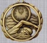 2 3/8" Stock Sculptured Medal - G. Swimming