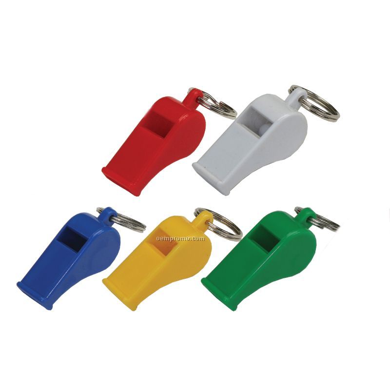 Plastic Whistle Keyring