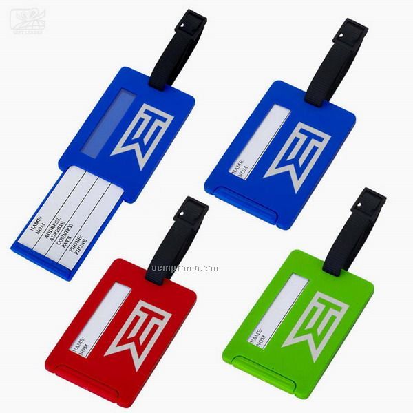 Rectangle Luggage Tags With A Sliding Door