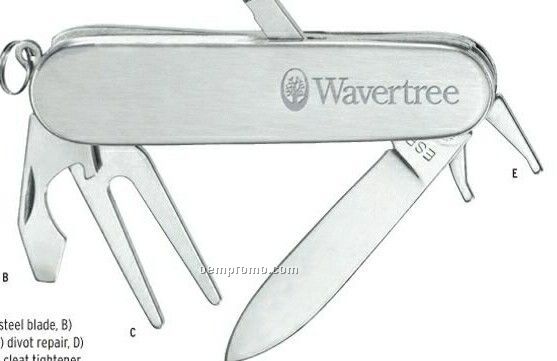 The Classic 6 Function Stainless Steel Golf Knife