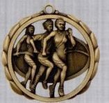 2 3/8" Stock Sculptured Medal - Female Track