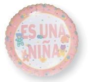 9" Pastel Animals Es Un Nino Balloon