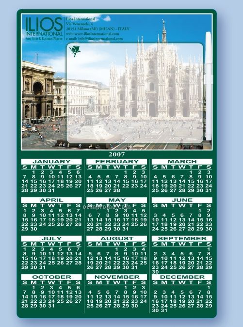 Calendar Memo Board With Dry Erase Marker & C-clip (11"X17")