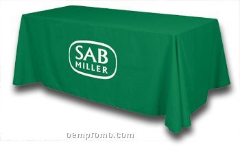 Custom Table Cover Poly Poplin W/Stock Color (8')