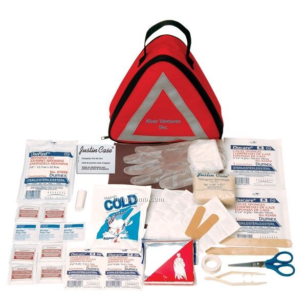 Triangular First Aid Kit W/ Exterior Pocket