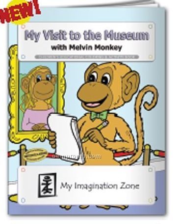 Coloring Book - My Visit To The Museum W/Melvin Monkey
