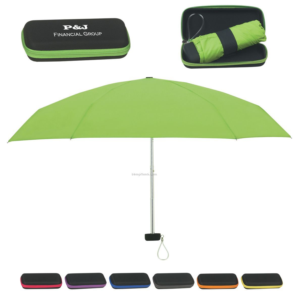 Folding Travel Umbrella W/ Eva Case