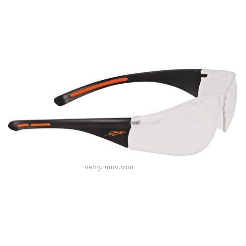 Lightweight Wrap-around Safety Glasses W/ Nose Piece (Clear Anti Fog Lens)