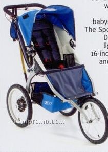 Bob Sport Utility Deluxe Blue Baby Stroller W/ 16" Bicycle Wheels