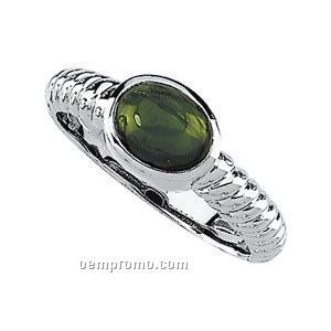 14kw Genuine Green Tourmaline Ring