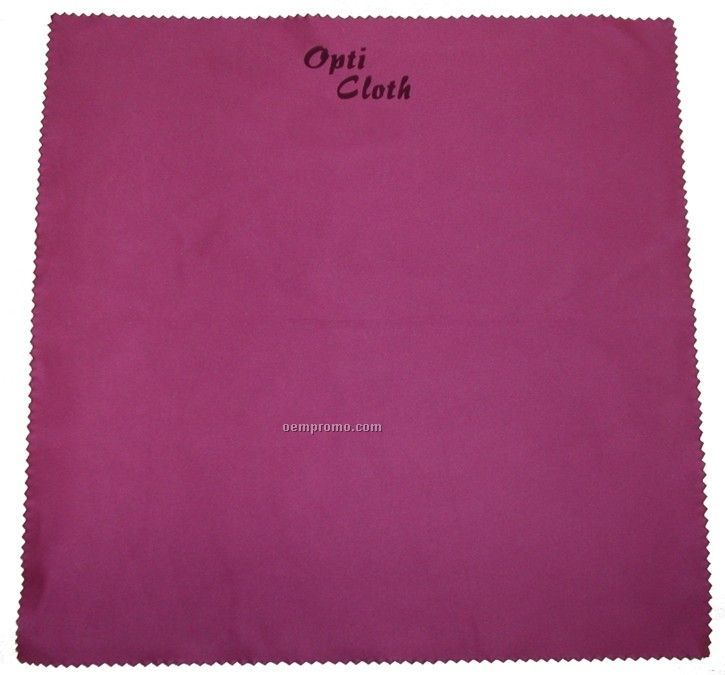 Deluxe 10" X 10" Wine Colored Opticloth With Laser "Engraved" Imprint