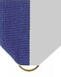 Pin Drape Ribbon, Blue-grey W/ Jump Ring