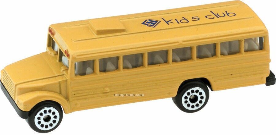 Yellow School Bus Die Cast Mini Vehicle