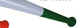 28" White / Forest Green Inflatable Baseball Bat