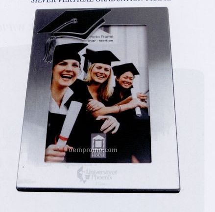 7-1/8"X5-1/8" Silver Vertical Graduation Frame