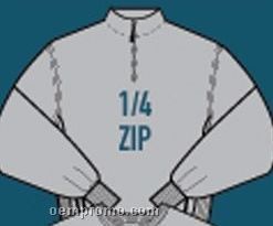 Applique Embroidered Custom 1/4 Zip Sweatshirt (S-xl)