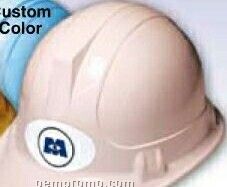 Original Design Construction Hat W/Oval Label - Imprinted