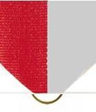 Pin Drape Ribbon, Red-grey W/ Jump Ring