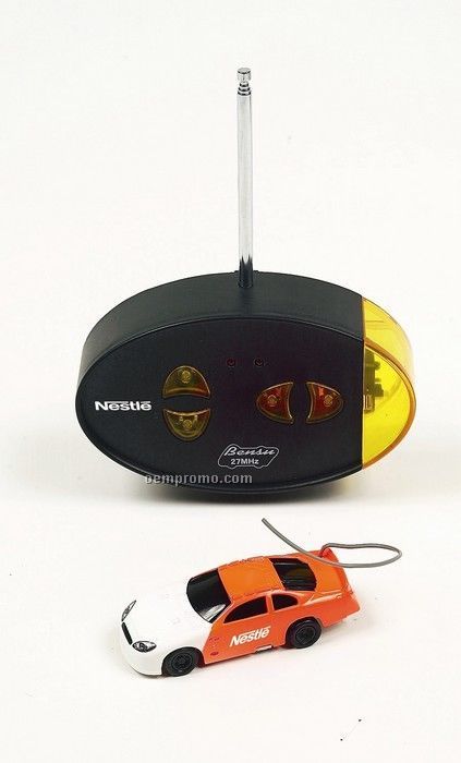 3" Orange Nascar Style Remote Control Mini Car