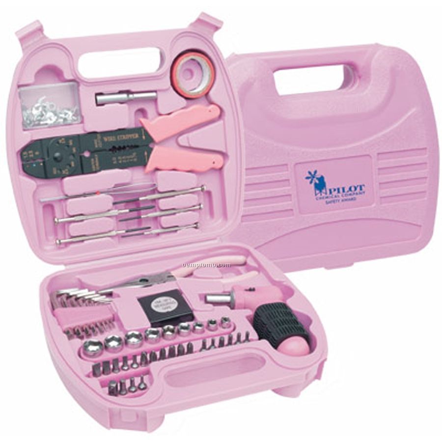 Ruff Ready 87-piece Pink Tool Set