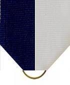 Pin Drape Ribbon, Navy-gray W/ Jump Ring