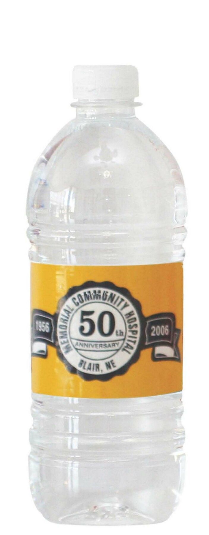 Private Labeled Bottled Water - 20 Oz. Flat Cap