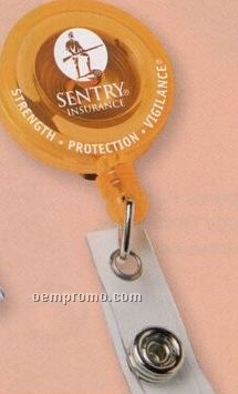 Round Secure-a-badge Retractable Badge Reel