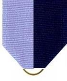 Pin Drape Ribbon, Lt Blue-navy W/ Jump Ring