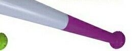 28" White / Purple Inflatable Baseball Bat
