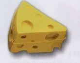 Cheese Wedge Stock Shape Pencil Top Eraser