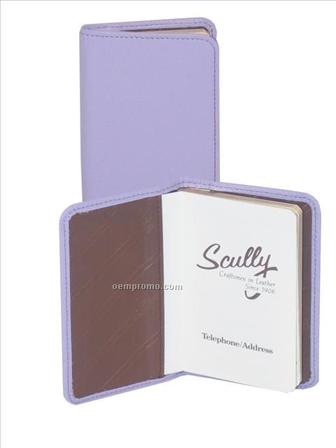 Lavender Soft Lamb Leather Personal Telephone/ Address Book