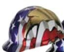 Msa Freedom Hard Hat - American Flag & 2 Eagles (Imprinted)