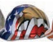 Msa Freedom Hard Hat - American Flag & 2 Eagles