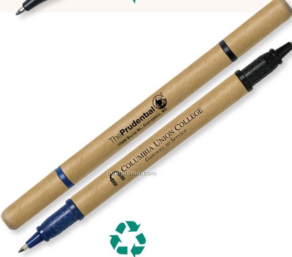 Two Color Recycled Cardboard Pen (Overseas 8-10 Weeks)
